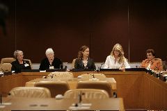 L to R: Alexa McDonough, Marian Hobbs, Rhianna Tyson, Christie Brinkley, Cora Weiss