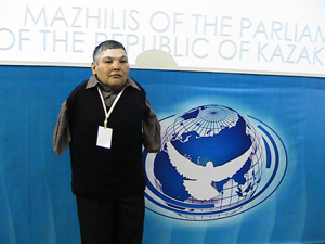 Honorary ATOM Project Ambassador Mr. Karipbek Kuyukov