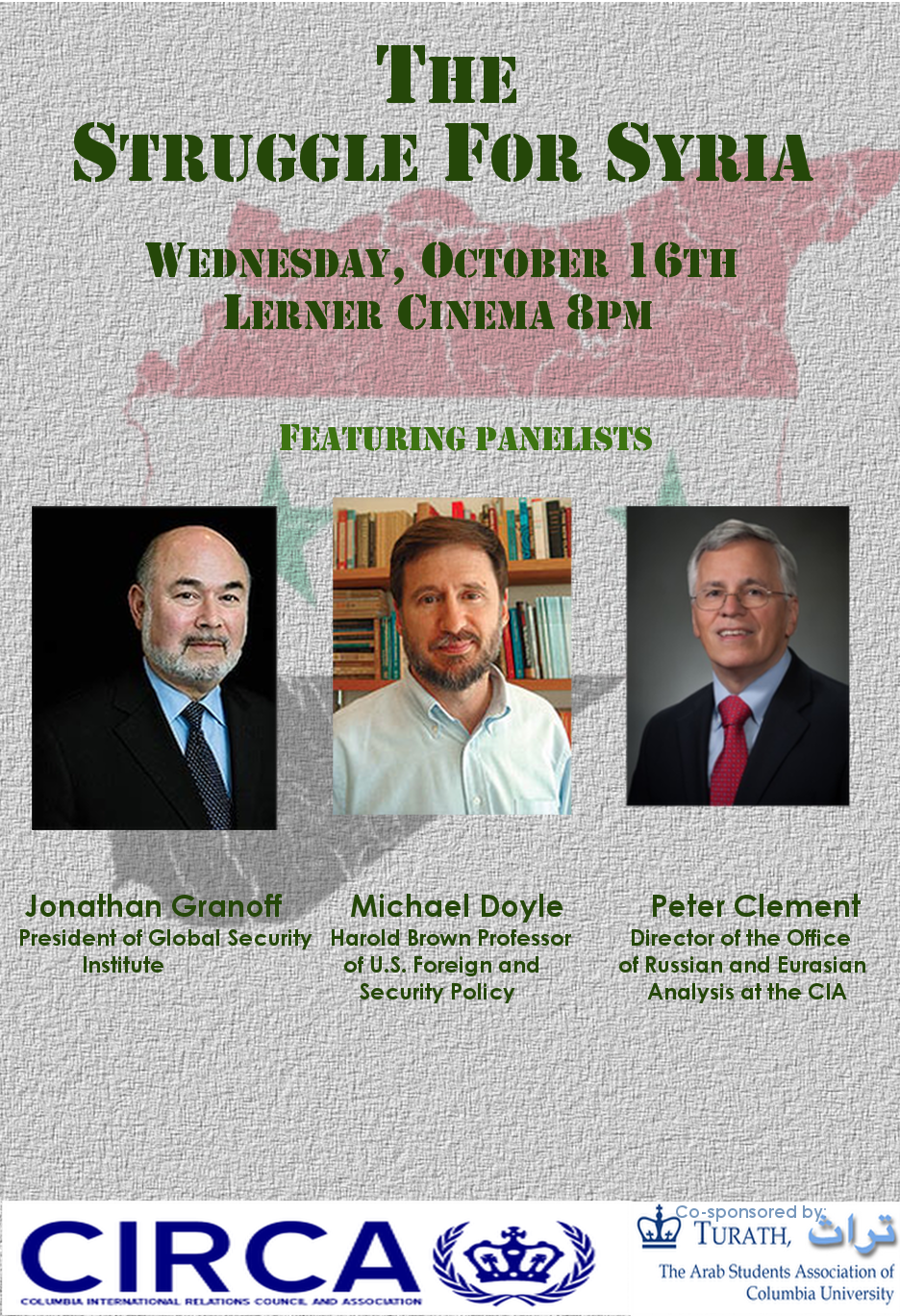 Syria event at Columbia